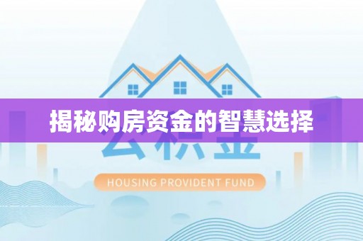 江阳揭秘购房资金的智慧选择