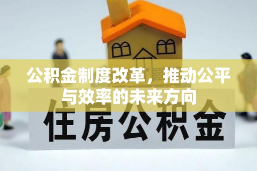 江阳公积金制度改革，推动公平与效率的未来方向