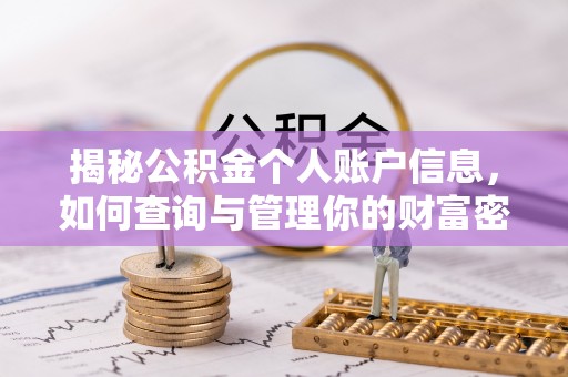 江阳揭秘公积金个人账户信息，如何查询与管理你的财富密码